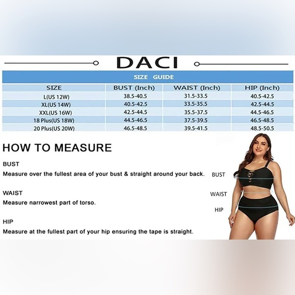 DACI black Bandeau bikini swimsuit top w removable, adjustable straps NWT - Picture 5 of 5